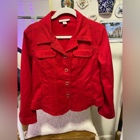 Red Women's Jacket - Picture 1 of 7